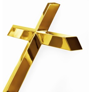 Krzyż nagrobny złoty...