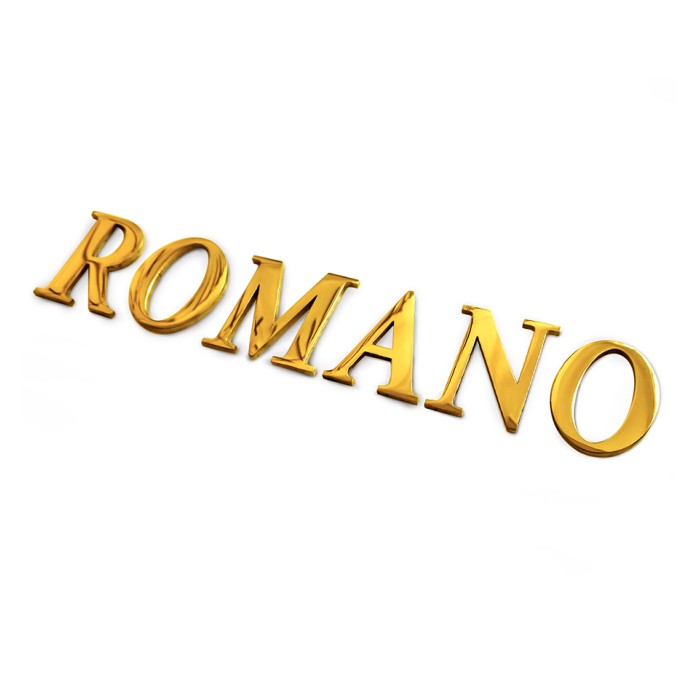 Litery/Cyfry złote polerowane ze stali nierdzewnej