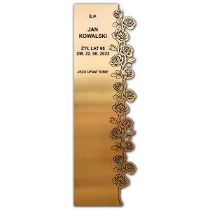 Nakładka na tablicę złota RÓŻA