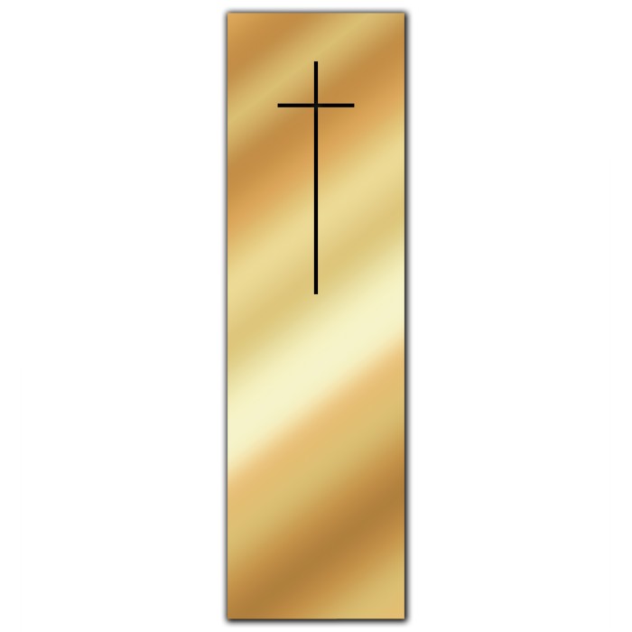 Nakładka metalowa złota PROSTA